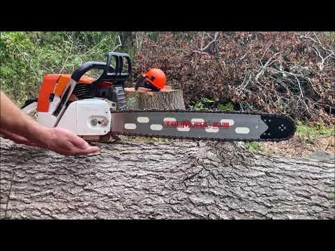 Stihl 044 Hybrid, Bucking Hardwood