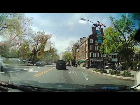 Driving in Princeton Downtown, NJ