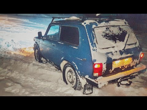 На снегу Ховер против Нивы, а форсируем Ниву. На снегу Ховер и Нива