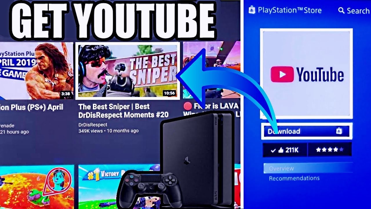 How to get PS4 YOUTUBE APP (2019 Tutorial)  (BEST PS4 APPS)