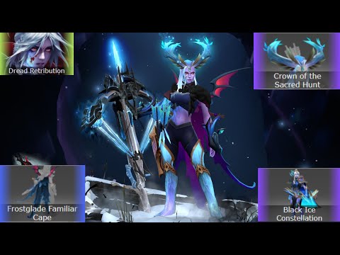 Drow Ranger Mix Set Dread Retribution / Crown of the Sacred Hunt / Furstole of the Shadowcat