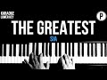 Sia - The Greatest Karaoke LOWER KEY Acoustic Piano Instrumental