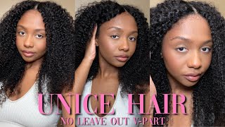 Easy And Natural! | No Leave out!!! | Quick V-Part Wig Install | Ft. UNice Hair