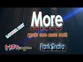 More (Theme From Mondo Cane) | Frank Sinatra | Karaoke Version | Lower Key