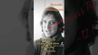 2 Christmas Tip (-12): Breath management. Singing Lessons &amp; vocal technique with Capucine Chiaudani