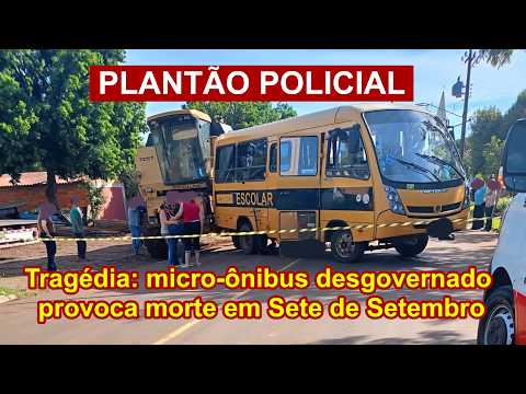 Um grave acidente causa a morte de um homem de 77 anos no município de Sete de Setembro RS