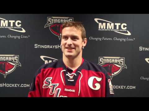 Forward Matt Scherer on Stingrays Third Jersey