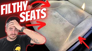 How to clean dirty stained seats without an extractor | Car Detailing