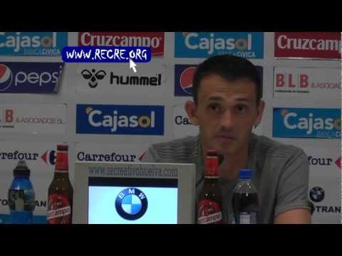 Rueda de prensa de Jordi Matamala (Recre 3 - Murcia 2)
