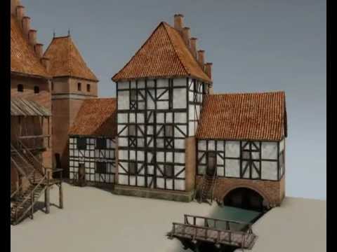 Średniowieczny Lębork - rekonstrukcja 3D