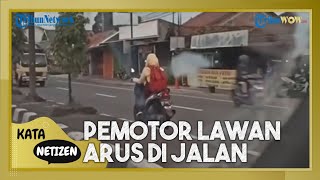 Viral Video Pengendara Motor Lawan Arah di Jalan Solo-Jogja, Ngaku Malas Putar Balik karena Kejauhan