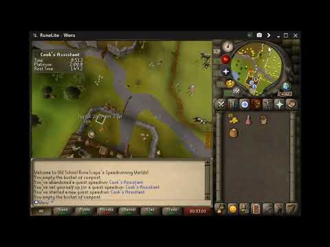 Cook's Assistant Speedrun - 1:37.20