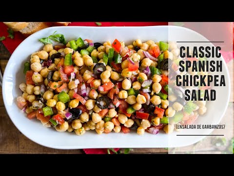 Classic Spanish Chickpea Salad | Refreshing & Packed with Flavor