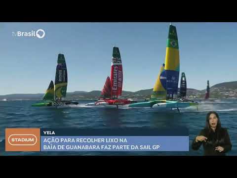Ação faz limpeza na Baía de Guanabara para etapa do Sail GP