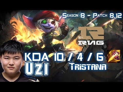 RNG Uzi TRISTANA vs MALZAHAR Mid - Patch 8.12 KR Ranked