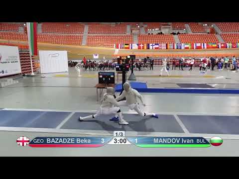 European Championships 2023 SMS - L32 - Beka Bazadze GEO v Ivan Mandov BUL