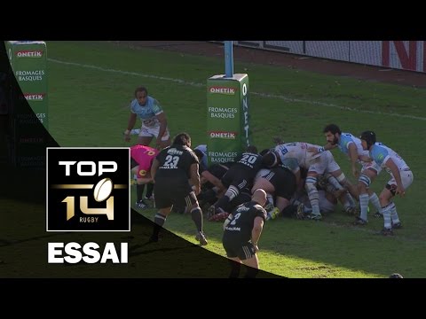 TOP 14 ‐ Essai Patrick TOETU (CAB) – Bayonne-Brive – J17 – Saison 2016/2017
