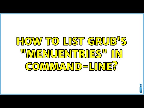 Ubuntu: How to list GRUB's "menuentries" in command-line? (5 Solutions!!)
