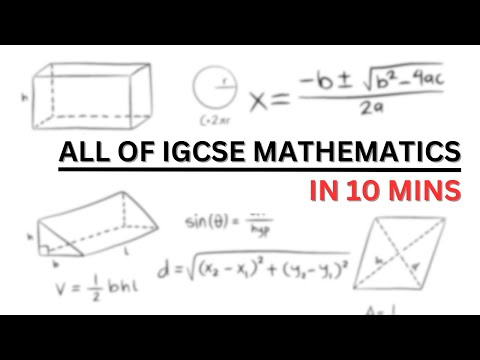 ALL of IGCSE Mathematics in 10 minutes (summary)