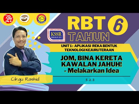 RBT TAHUN 6 : UNIT 1 APLIKASI REKA BENTUK TEKNOLOGI KEJURUTERAAN - 5.2.3 (BUKU TEKS M/S 6 - 8)