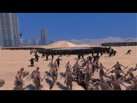 SPARTANS + VIKINGS + OGRES VS ZOMBIE GENERATOR RAID - UEBS MODS - Ultimate Epic Battle Simulator