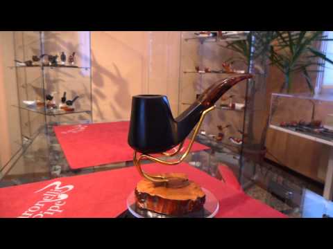 Pipa radica bent panel fatta a mano - www.paronellipipe.it