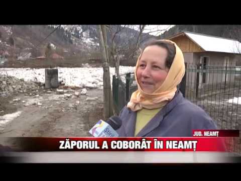 Zăporul a coborât în Neamţ