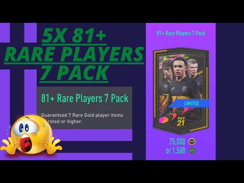 5x 81+ Rare Players 7 Pack fifa 21 are they worth it?