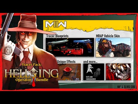 MW2 Hellsing Operator Bundle With Alucard ➡️ (Finishing Move, Tracers, Animated Weapon, Anime Truck)