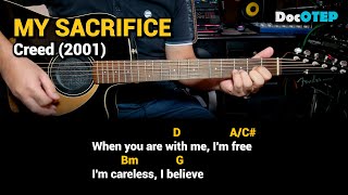 My Sacrifice - Creed (Easy Guitar Chords Tutorial with Lyrics)