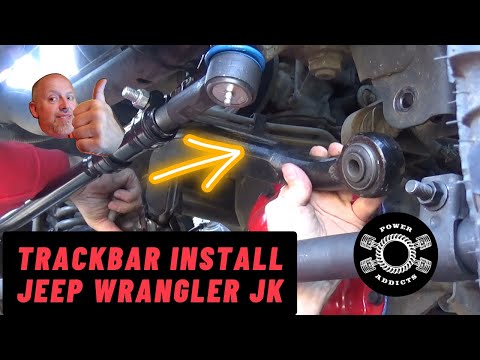 Jeep Wrangler JK Adjustable Trackbar Install #poweraddictscrew #jeepwranglerjk