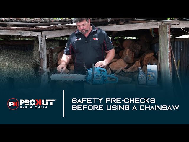 Pre-Checks for a Chainsaw