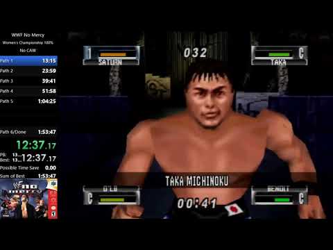 {WWF No Mercy} Women's Championship 100% Speedrun in 1:22:27