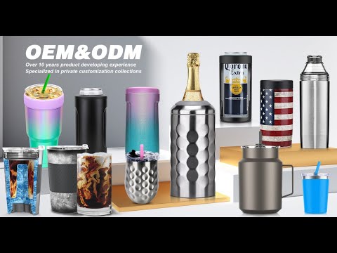 Asobu 2 in 1 Vacuum Insulated Double Walled Stainless Steel Beer Can Bottle Cooler with Opener