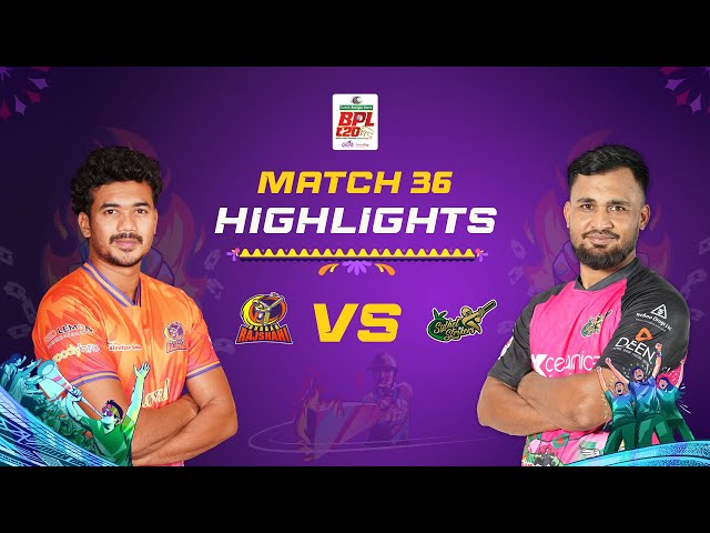 Highlights | Match 36: Durbar Rajshahi vs Sylhet Strikers