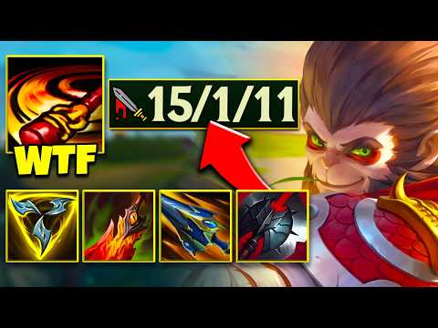 THE ABSOLUTE BEST WUKONG JUNGLE GAME YOU'LL EVER SEE! (LEGIT 1V9 CARRY)