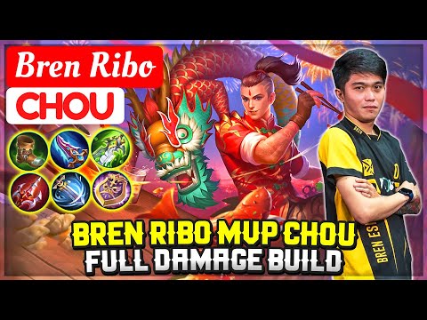 Bren Ribo MVP Chou Full Damage Build [ Bren Esports Ribo Chou ] Mobile Legends