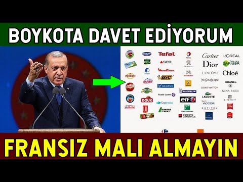 Erdoğan Fransa'ya Boykot Misillemesi! SAKIN FRANSIZ MALI ALMAYIN
