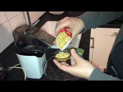 Popcornmaker classic: sweet popcorn with hot air Popcorn machine prepare sugar recipe