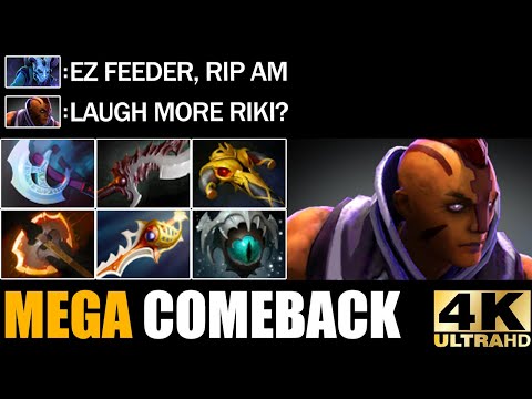 From Feeder To Boss Divine Rapier Anti-Mage VS Disable Team Epic Hard Game Comeback Dota 2