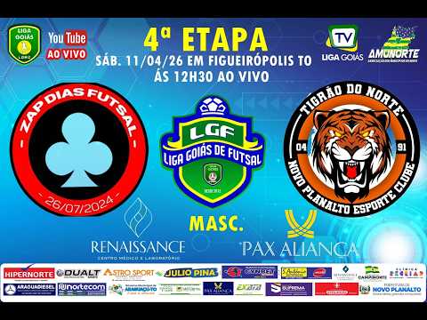 LIGA GOIÁS 2026 - ZAP DIAS FUTSAL X NOVO PLANALTO EC  - MASC