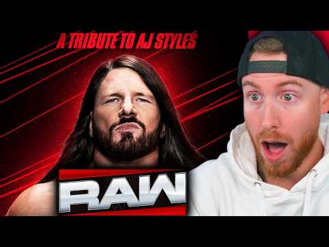 AJ STYLES TRIBUTE SHOW - WWE RAW Live Stream February 23rd 2026