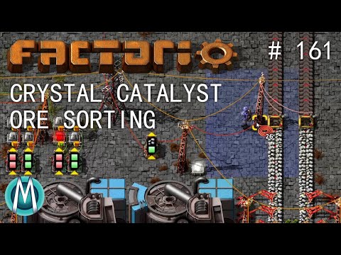 [Factorio 1.1 4K] Angel/Bobs Ep 161: Crystal Catalyst Ore Sorting