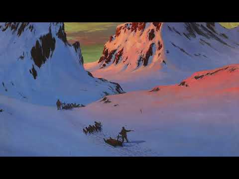 Evening Sun over Greenland | Dog Sleds in Arctic Landscape | 2 Hours Arctic Art (4K)