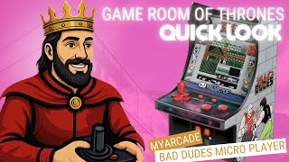 Quick Look - MyArcade Bad Dudes Micro Player Review and Demonstration #dataeast #myarcade #quicklook