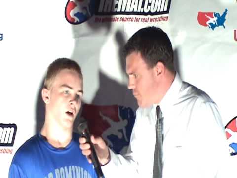Cadet Freestyle 130 pound champion Brandon Jeske of Virginia