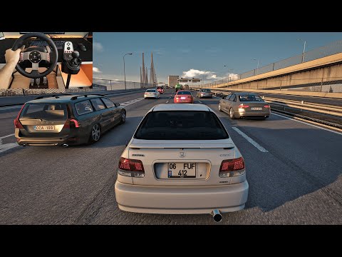Honda Civic 1.6 İES Scissors l Assetto Corsa l Logitech G27 Gameplay