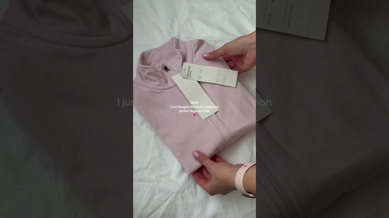 Viral Lululemon jacket dupe from H&M 💖🌸