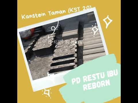 Pembuatan Kanstein Taman (KST 20) Beton