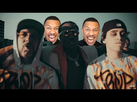 AMERICAN REACTION TO Tropkillaz, Recayd Mob - Benzzz React